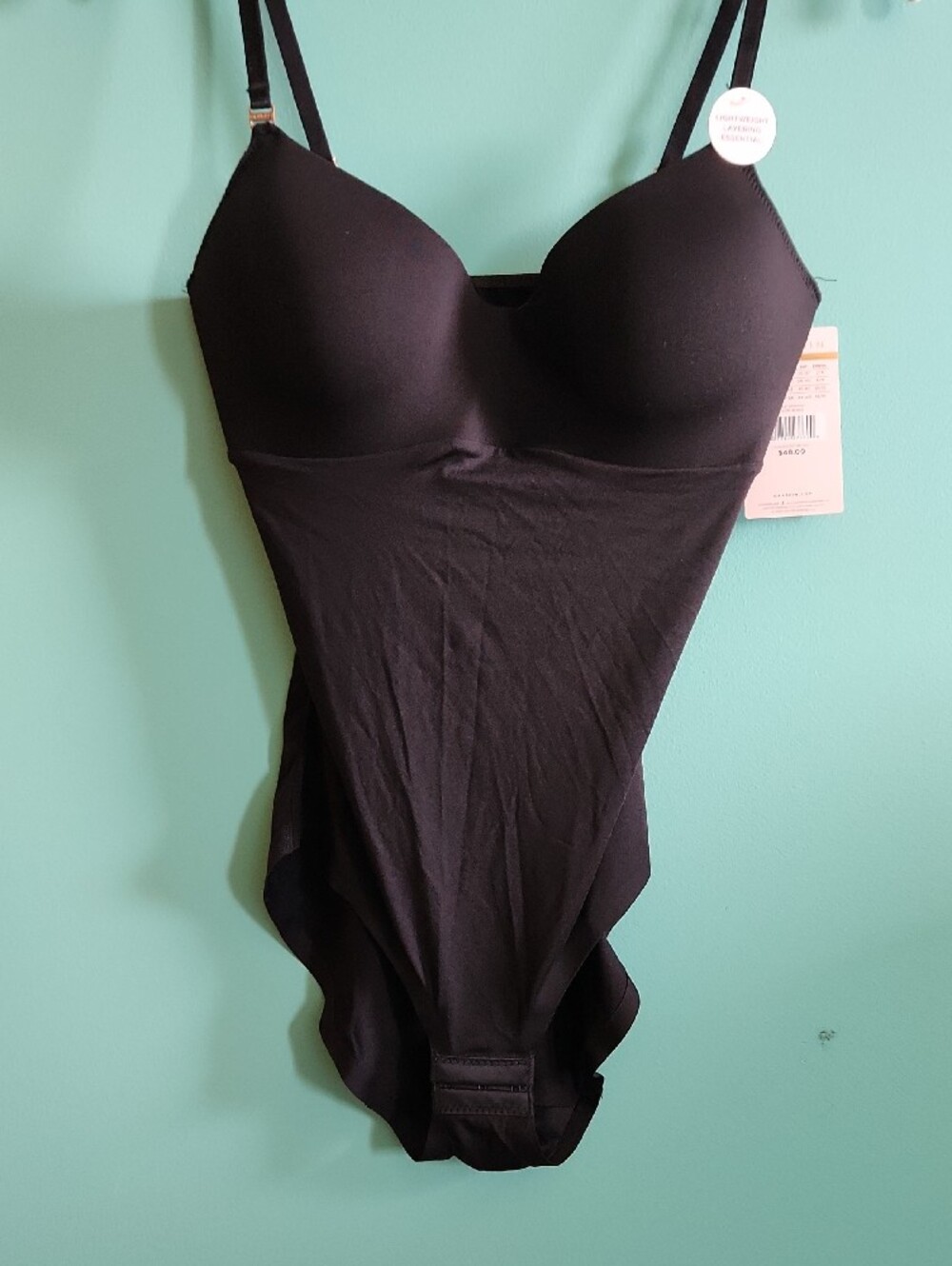 Danskin Black Shaping Bodysuit with Adjustable Straps Sz M - NWT - Picture 4 of 9